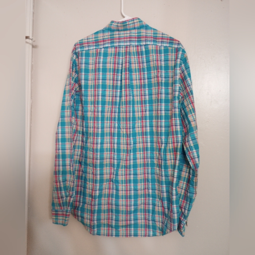 Ralph Lauren Men's Plaid Multicolor Long Sleeve Button Down Dress Shirt NWT - Picture 5 of 6